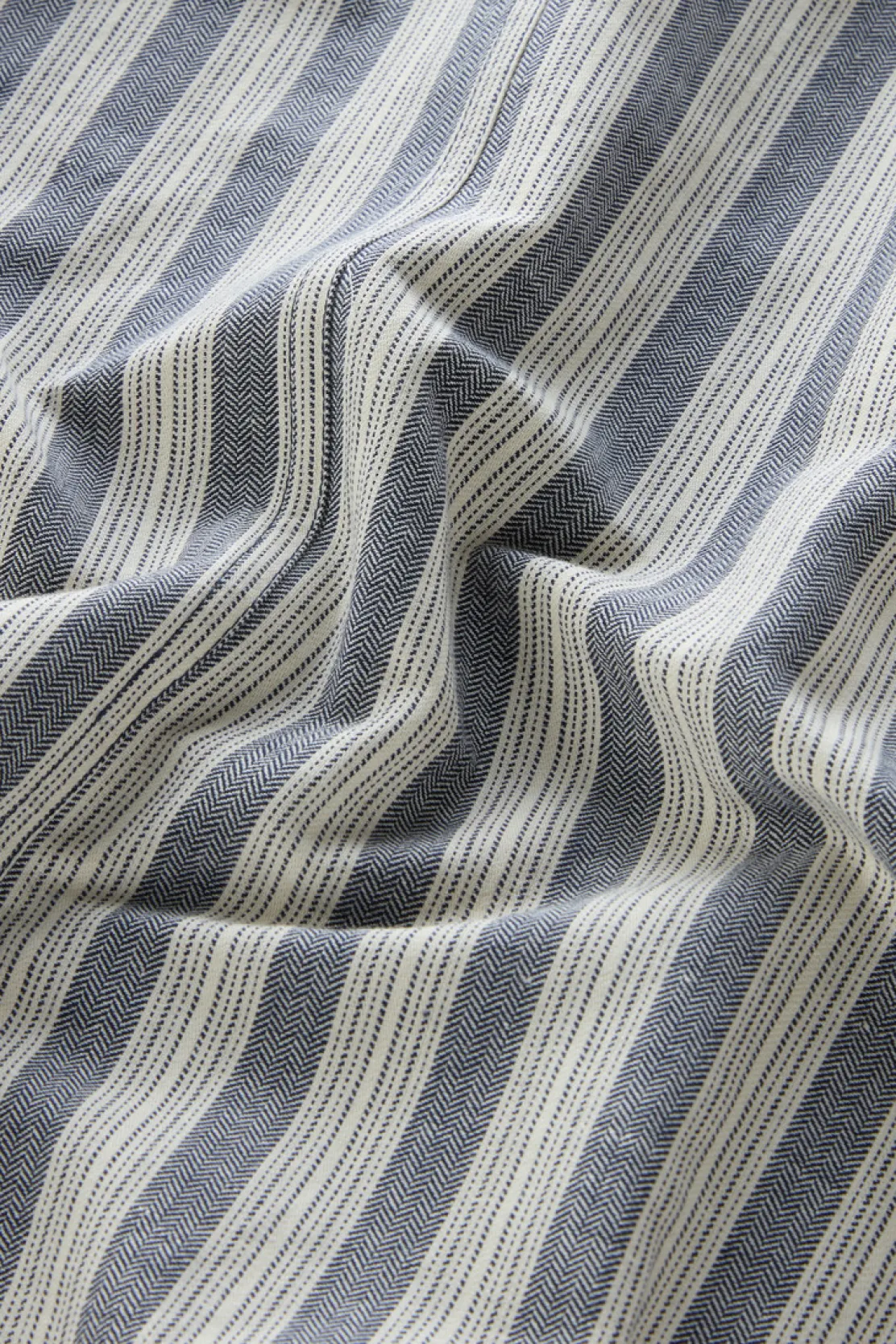 Camicie e giacche a camicia>Woolrich Giacca Marine In Cotone E Lino Melton Blue Stripe