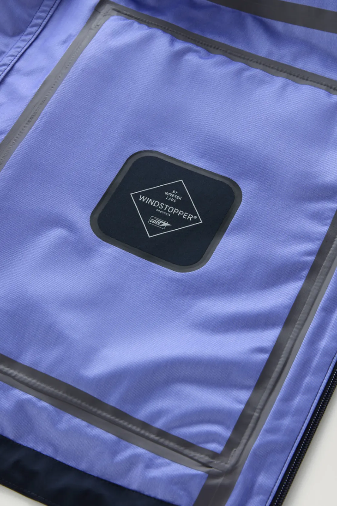 Giacche>Woolrich Giacca Mountain In WINDSTOPPER GORE-TEX Melton Blue