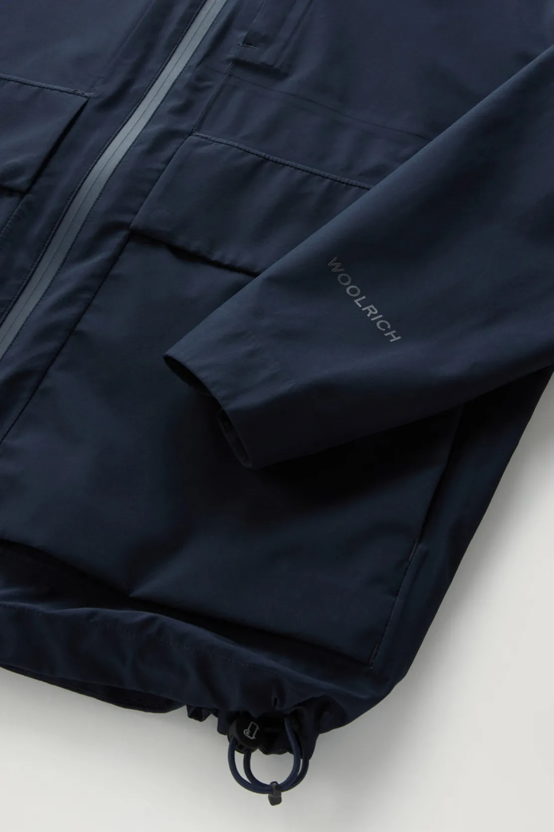 Giacche>Woolrich Giacca Mountain In WINDSTOPPER GORE-TEX Melton Blue