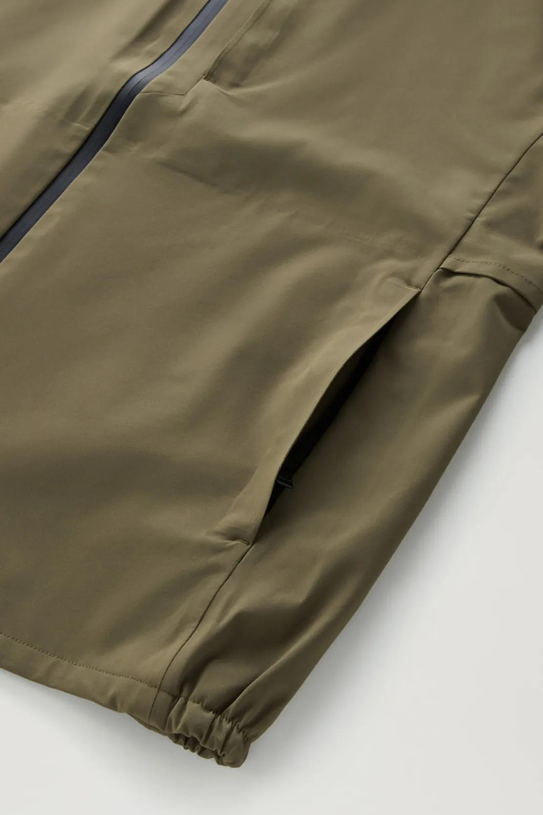 Impermeabili|Giacche>Woolrich Giacca Pacific Impermeabile Con Cappuccio Lake Olive