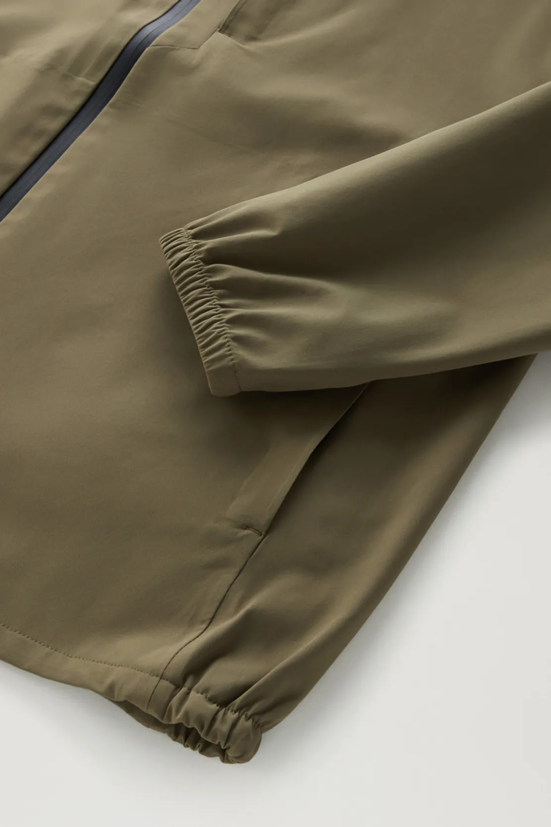 Impermeabili|Giacche>Woolrich Giacca Pacific Impermeabile Con Cappuccio Lake Olive