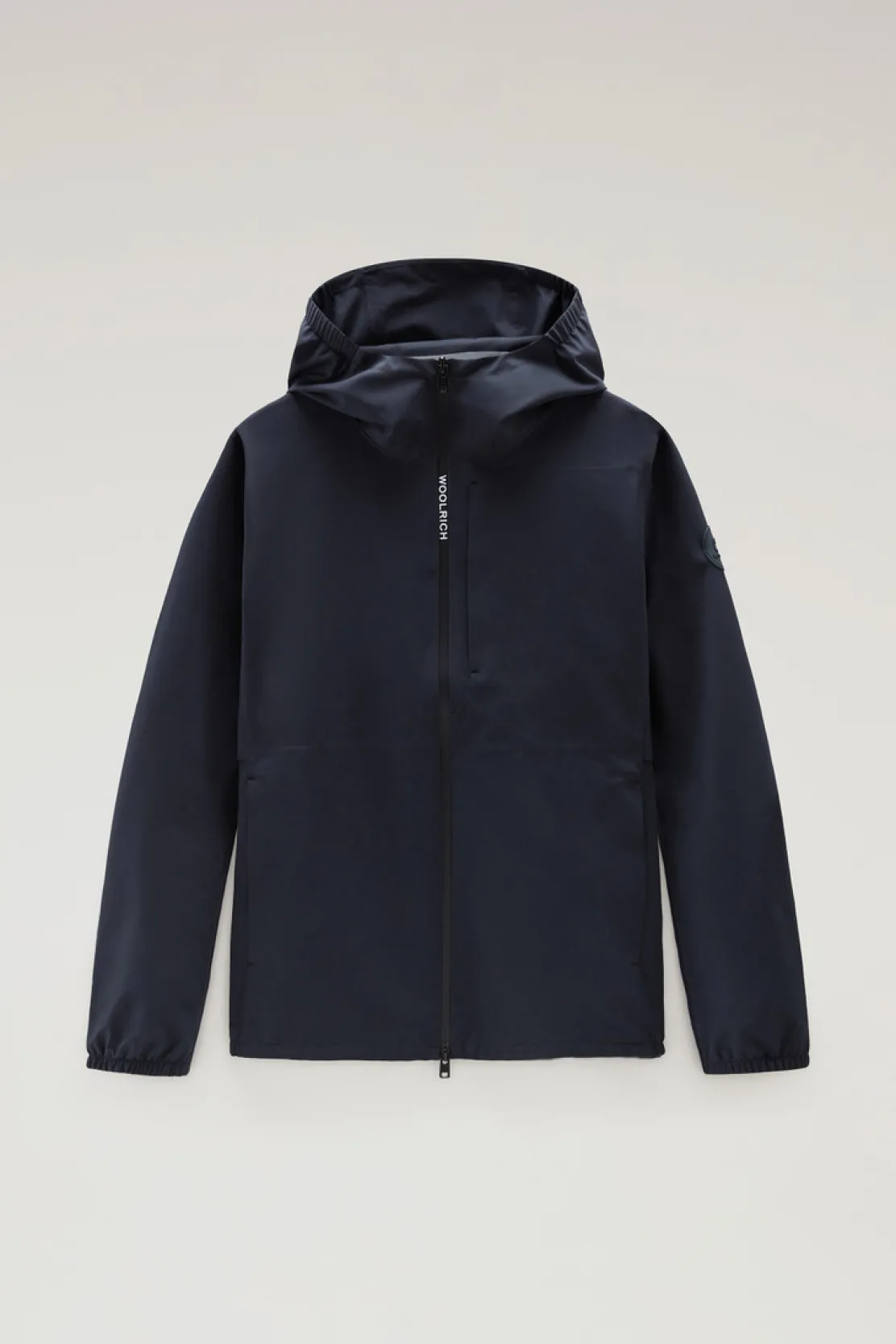 Impermeabili|Giacche>Woolrich Giacca Pacific Impermeabile Con Cappuccio Melton Blue