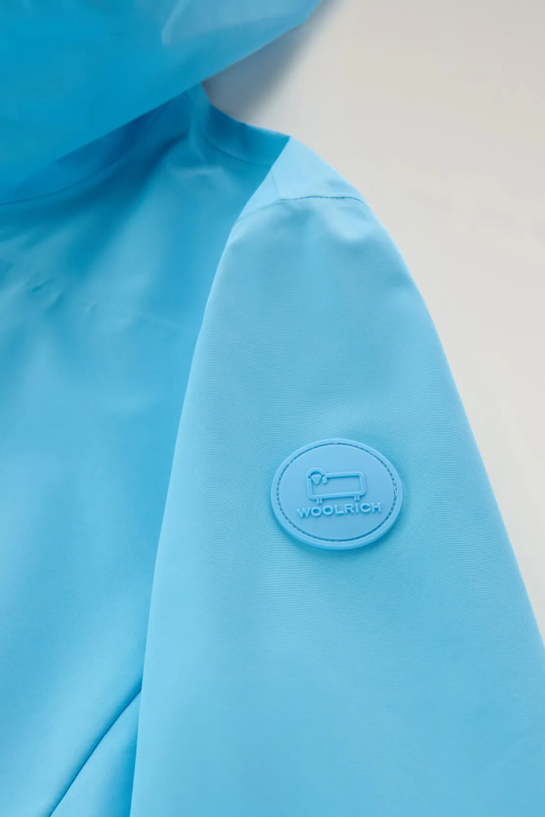 Impermeabili|Giacche>Woolrich Giacca Pacific Impermeabile Con Cappuccio Alaskan Blue