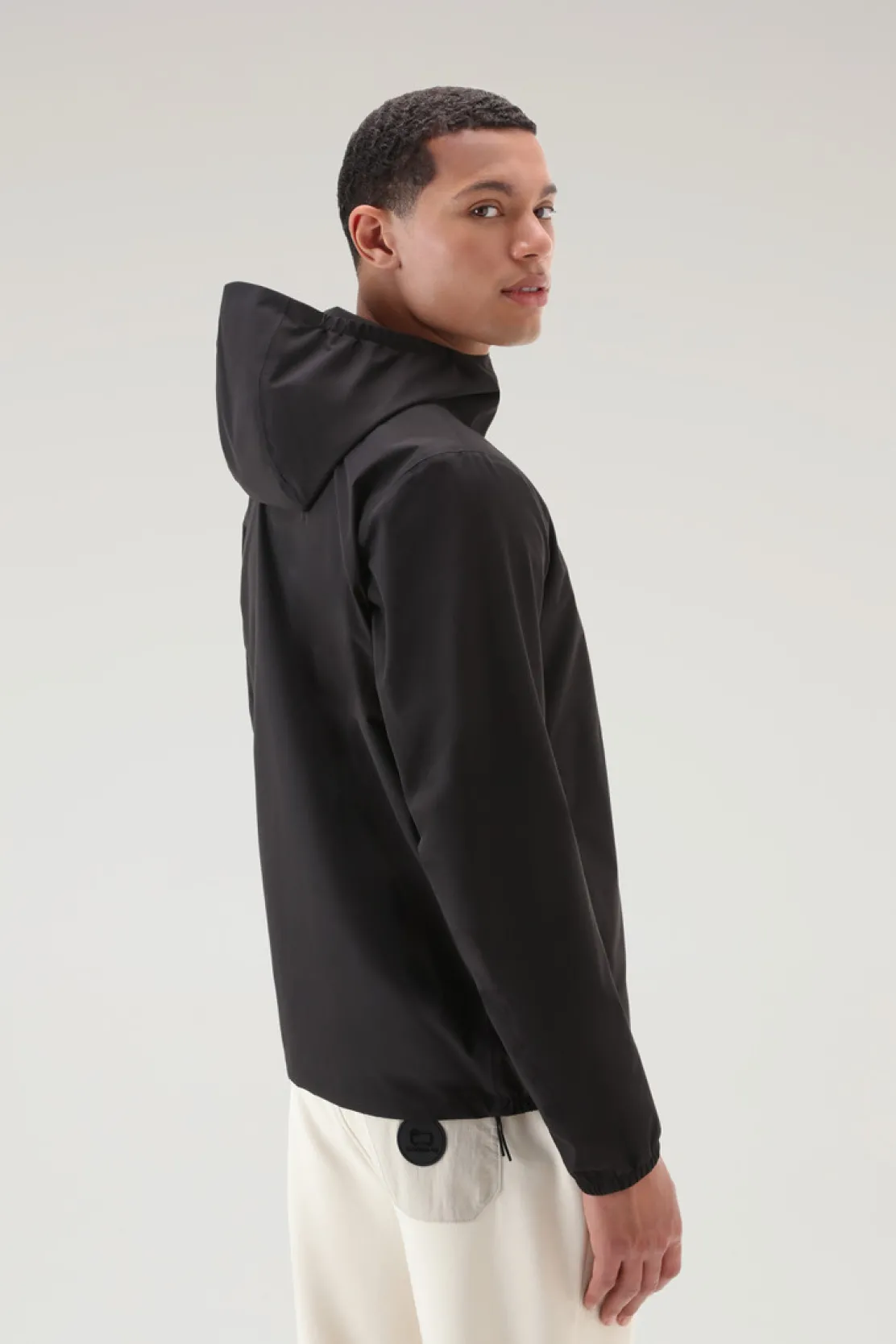 Impermeabili|Giacche>Woolrich Giacca Pacific Impermeabile Con Cappuccio Black