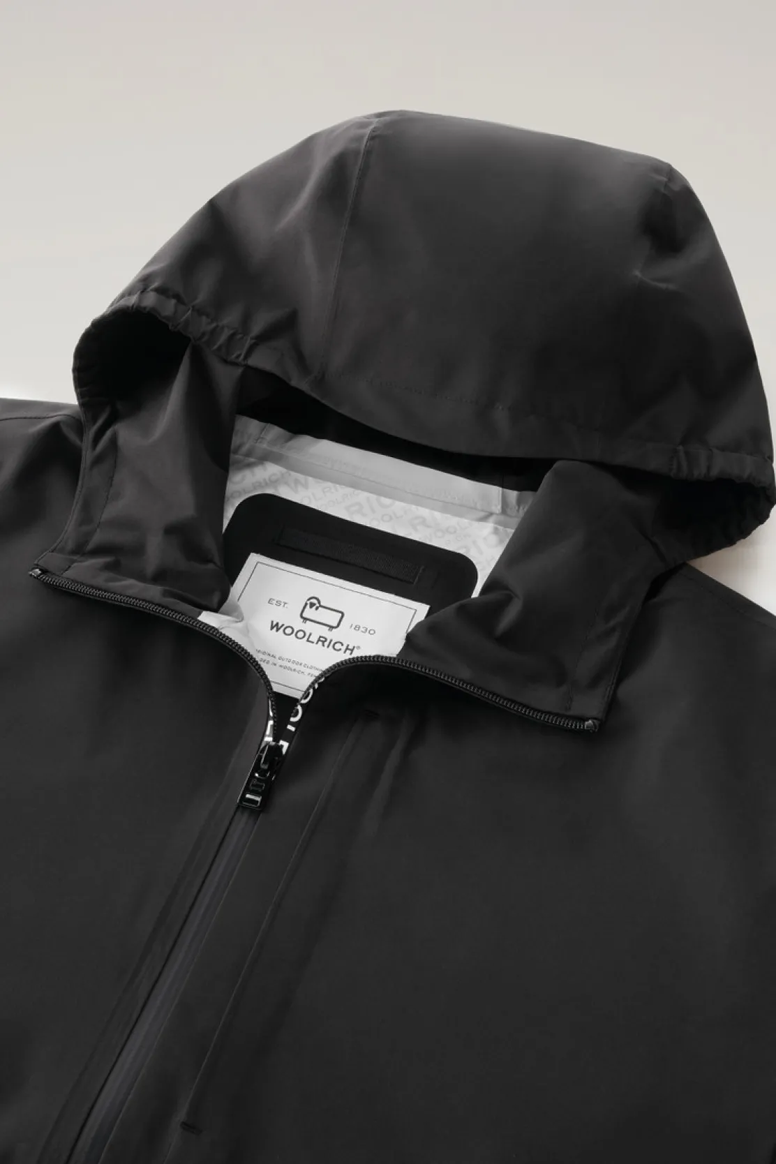 Impermeabili|Giacche>Woolrich Giacca Pacific Impermeabile Con Cappuccio Black