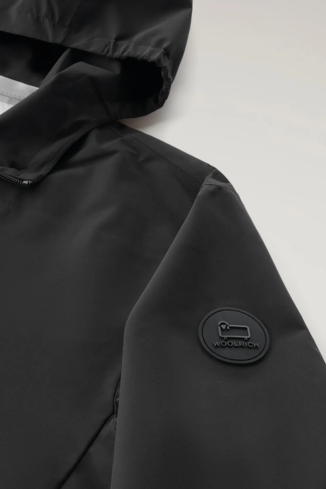 Impermeabili|Giacche>Woolrich Giacca Pacific Impermeabile Con Cappuccio Black