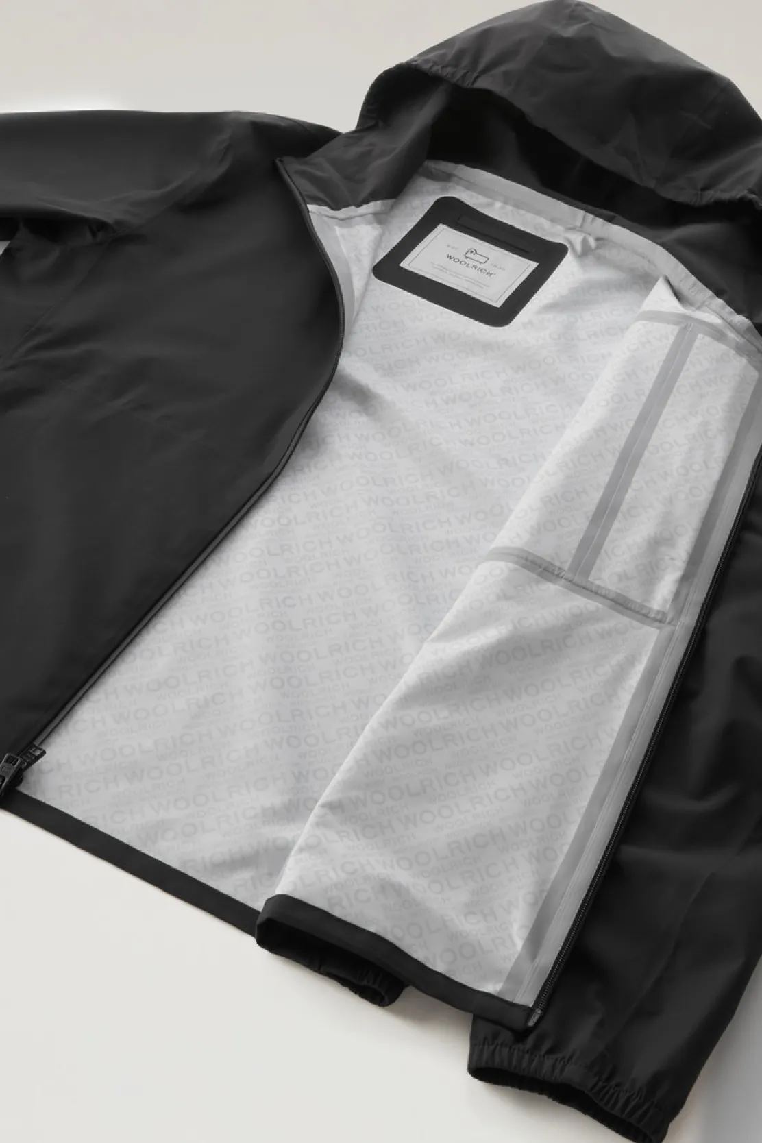Impermeabili|Giacche>Woolrich Giacca Pacific Impermeabile Con Cappuccio Black