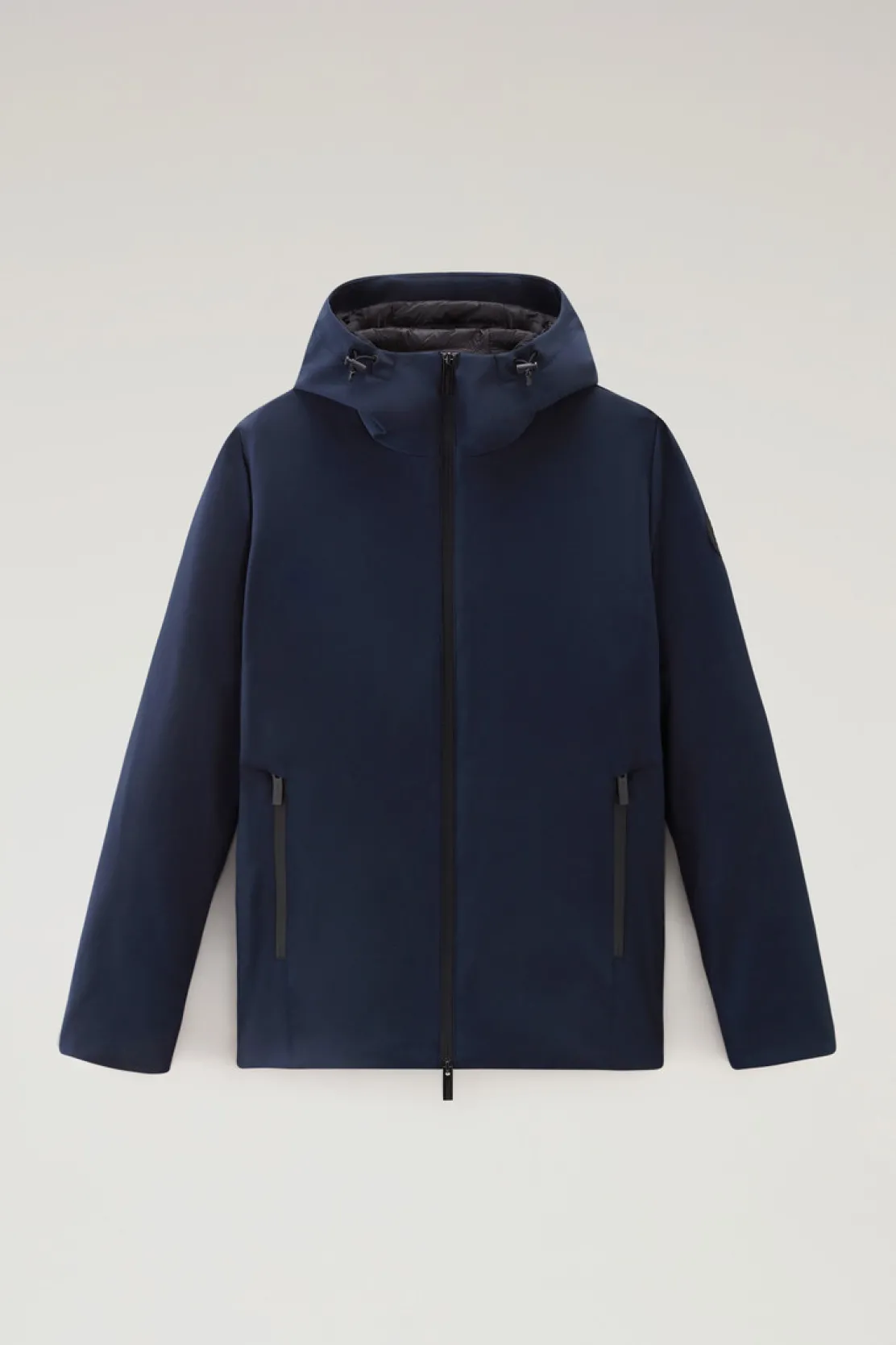 Giacche|Impermeabili>Woolrich Giacca Pacific In Tech Softshell Melton Blue