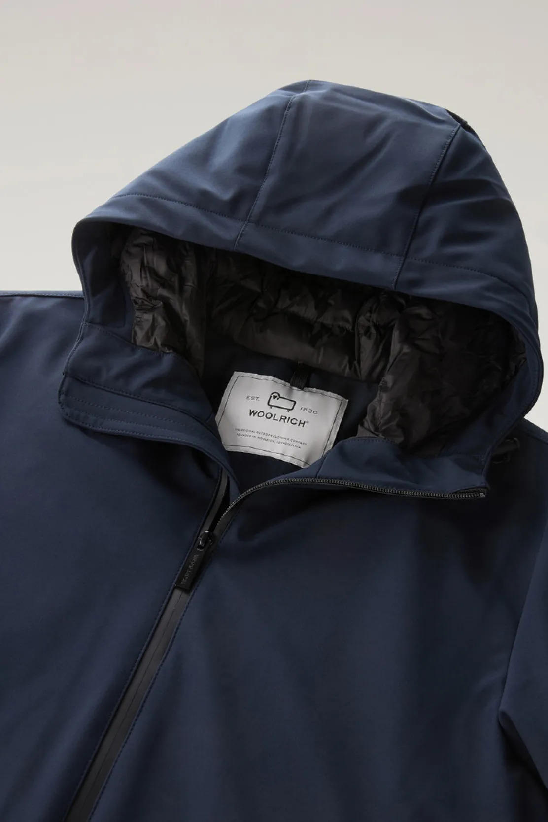 Giacche|Impermeabili>Woolrich Giacca Pacific In Tech Softshell Melton Blue