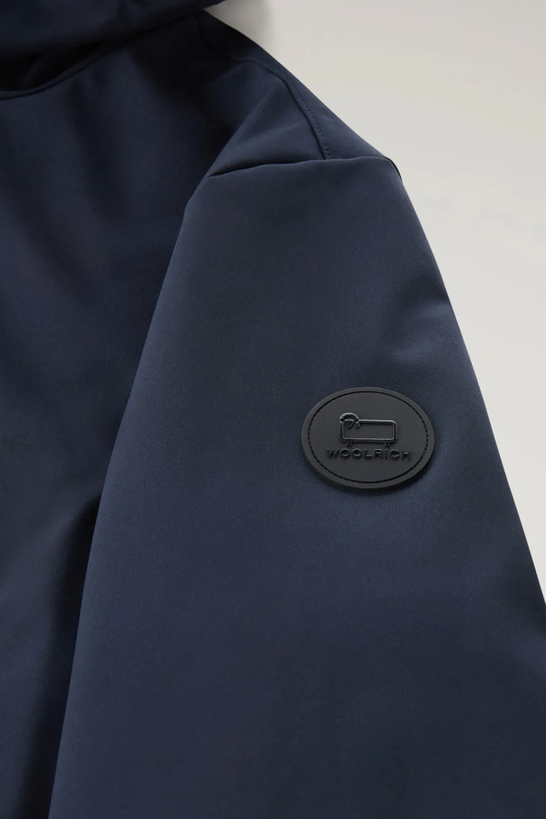 Giacche|Impermeabili>Woolrich Giacca Pacific In Tech Softshell Melton Blue