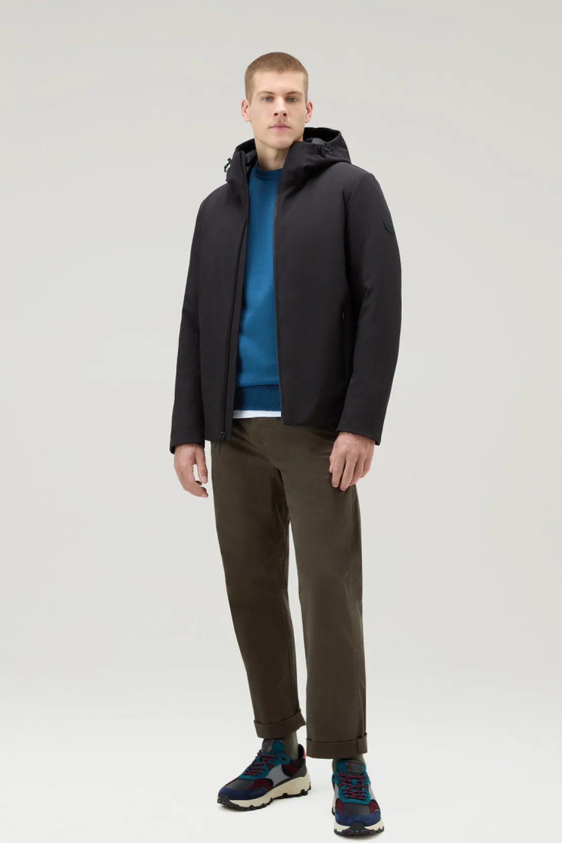 Impermeabili|Giacche>Woolrich Giacca Pacific In Tech Softshell Black