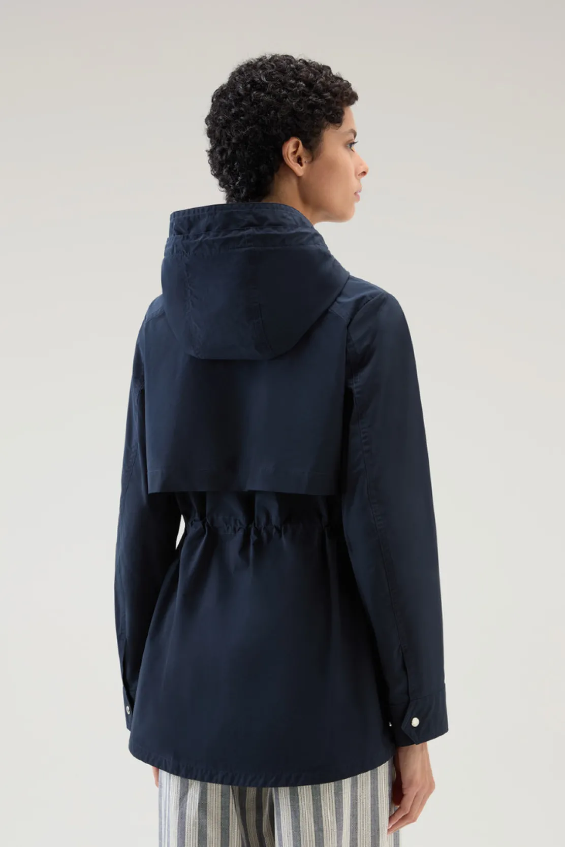 Giacche>Woolrich Giacca Summer In Urban Touch Melton Blue