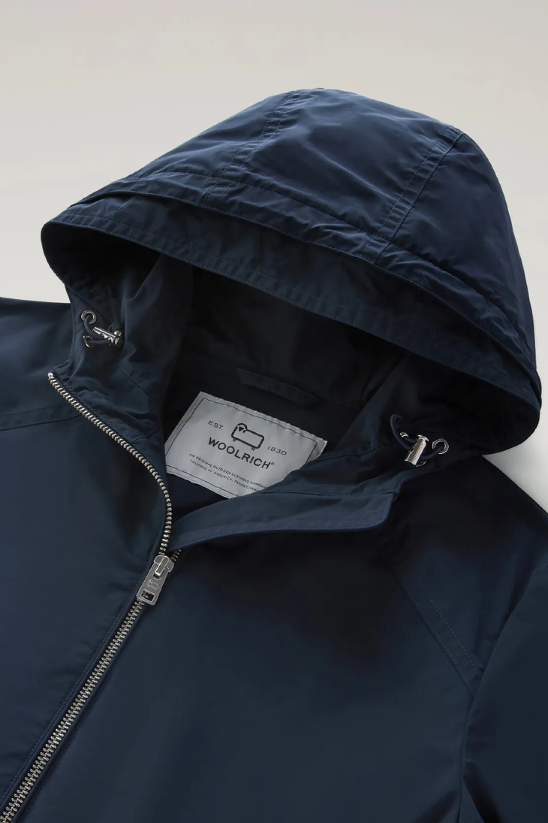 Giacche>Woolrich Giacca Summer In Urban Touch Melton Blue