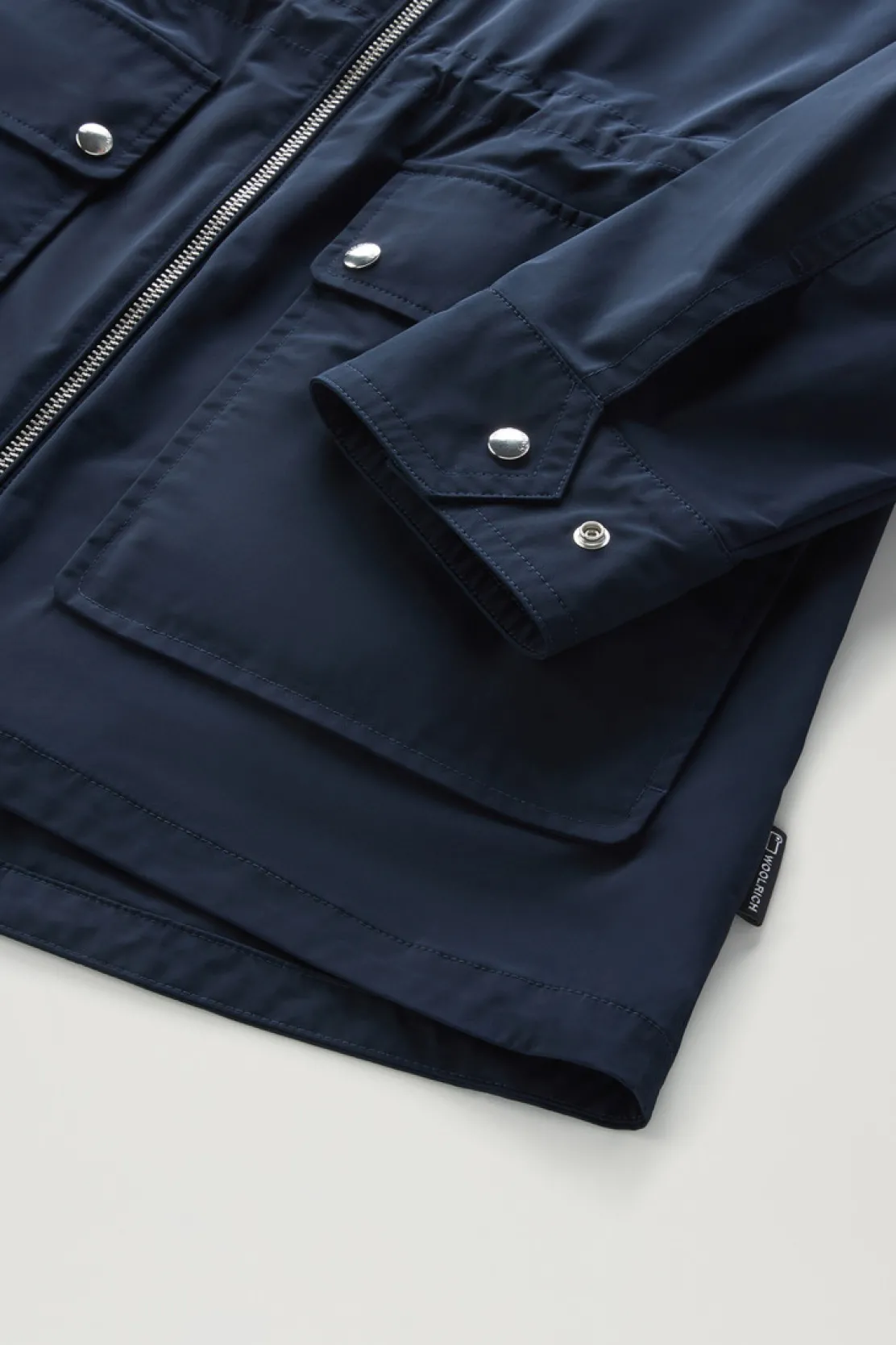 Giacche>Woolrich Giacca Summer In Urban Touch Melton Blue