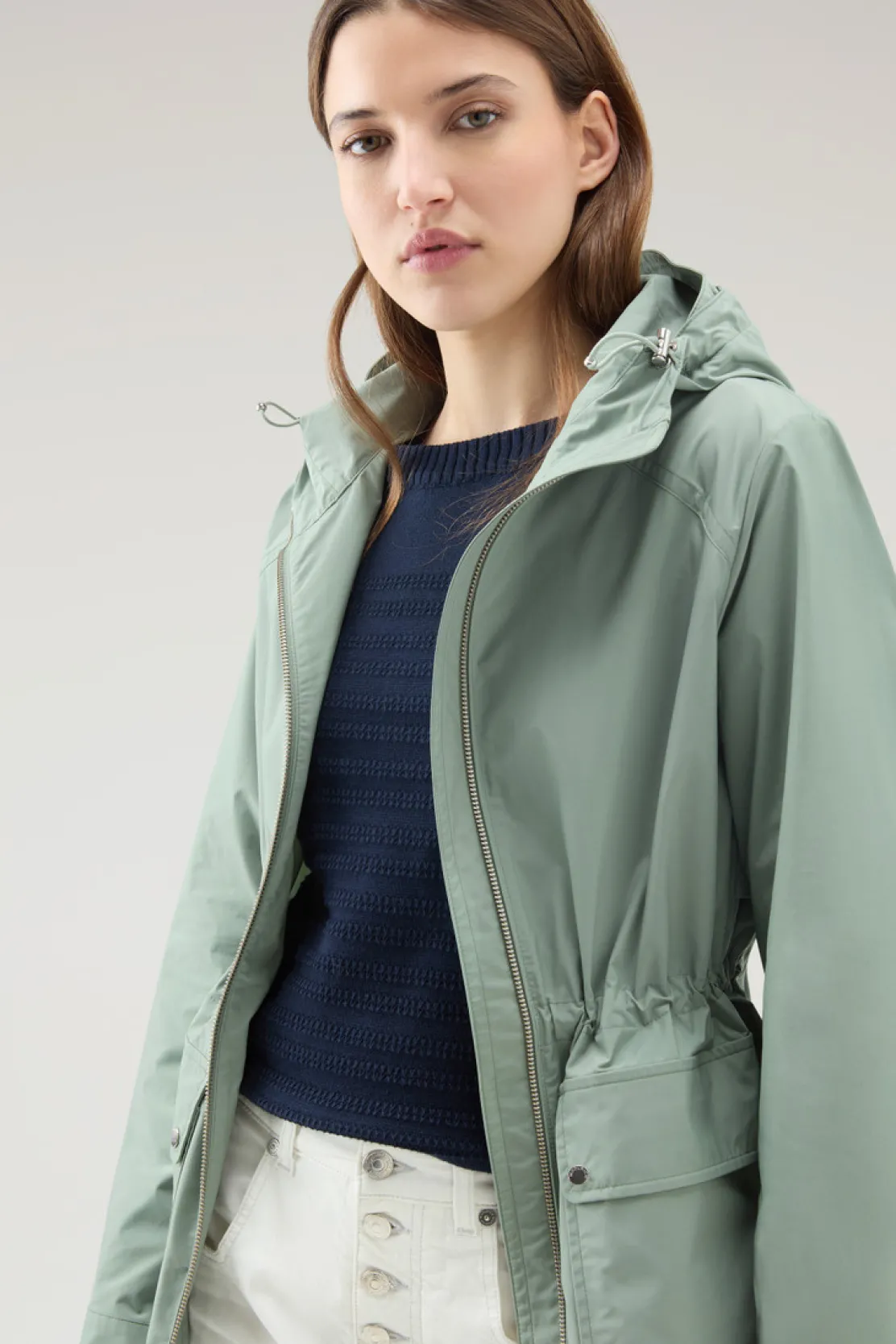Giacche>Woolrich Giacca Summer In Urban Touch Sage