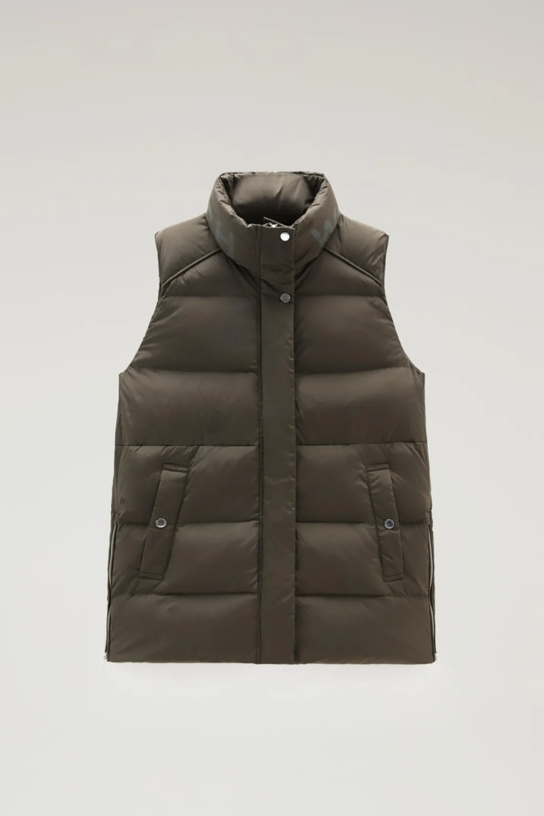 Gilet>Woolrich Gilet Alsea Imbottito Dark Green