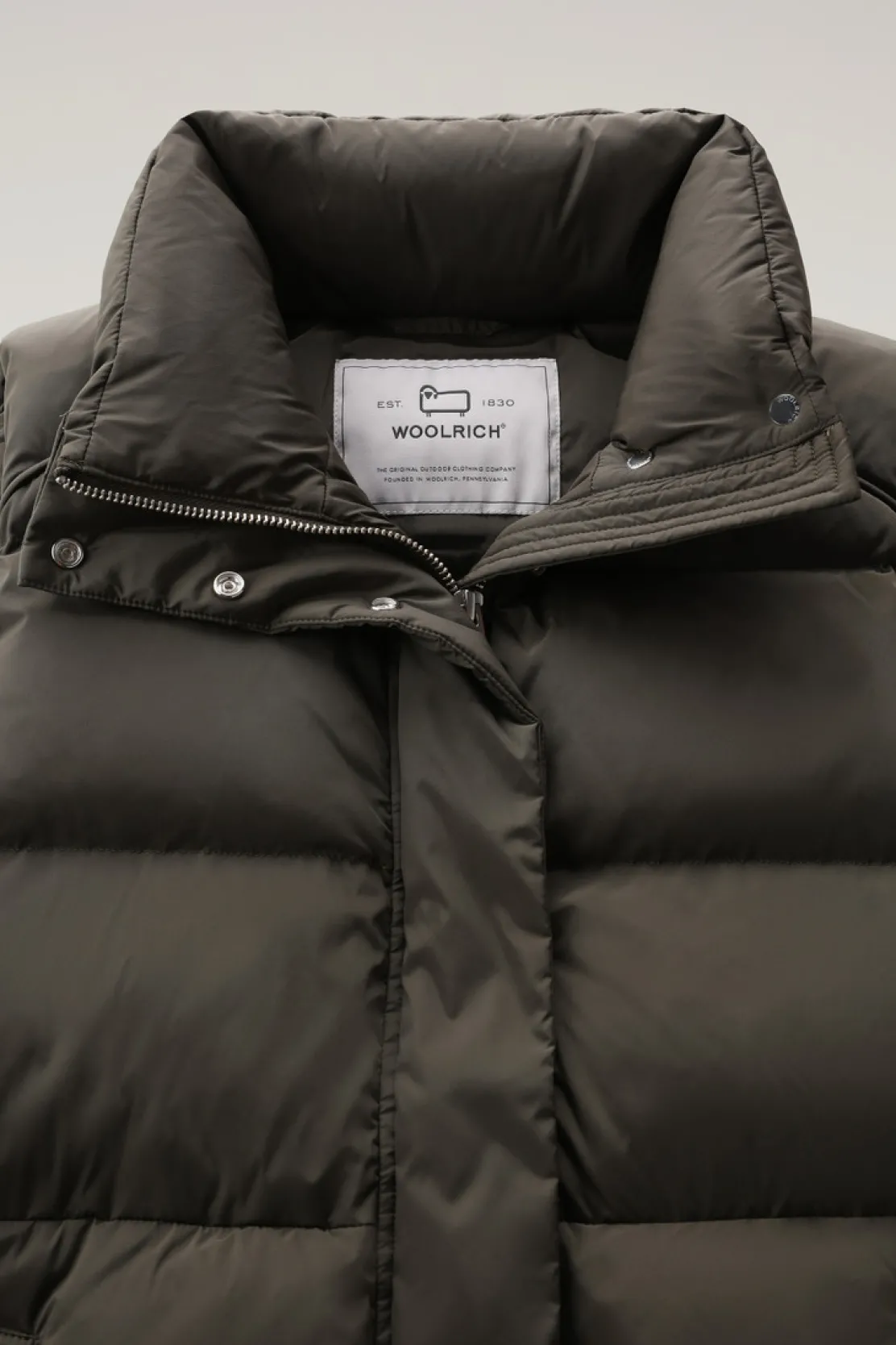 Gilet>Woolrich Gilet Alsea Imbottito Dark Green
