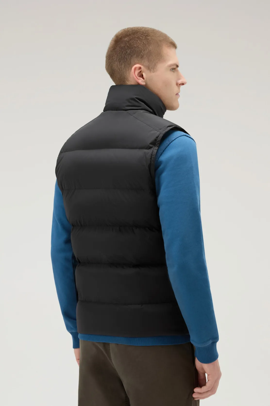Gilet>Woolrich Gilet Premium Trapuntato In Nylon Elasticizzato Black