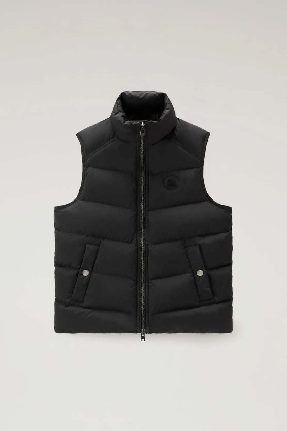 Gilet>Woolrich Gilet Premium Trapuntato In Nylon Elasticizzato Black