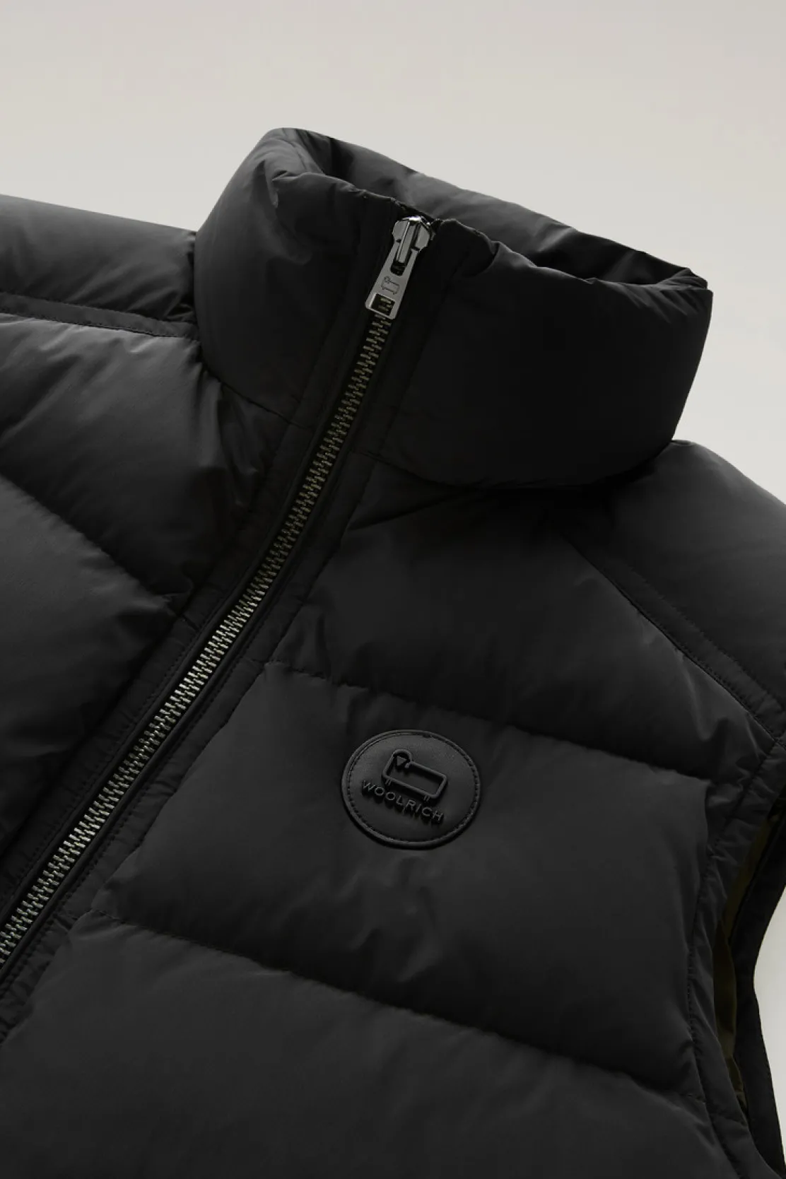 Gilet>Woolrich Gilet Premium Trapuntato In Nylon Elasticizzato Black