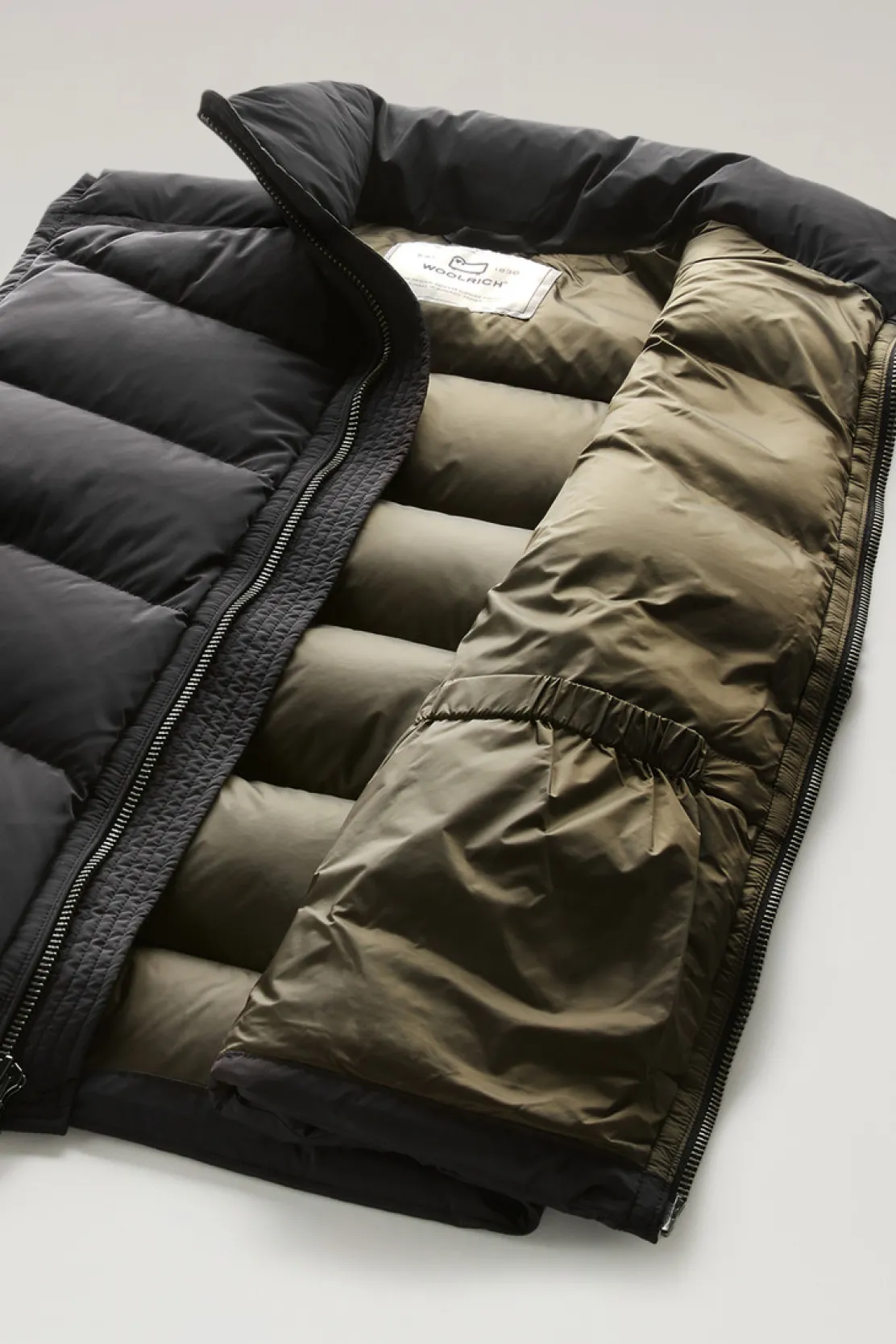 Gilet>Woolrich Gilet Premium Trapuntato In Nylon Elasticizzato Black