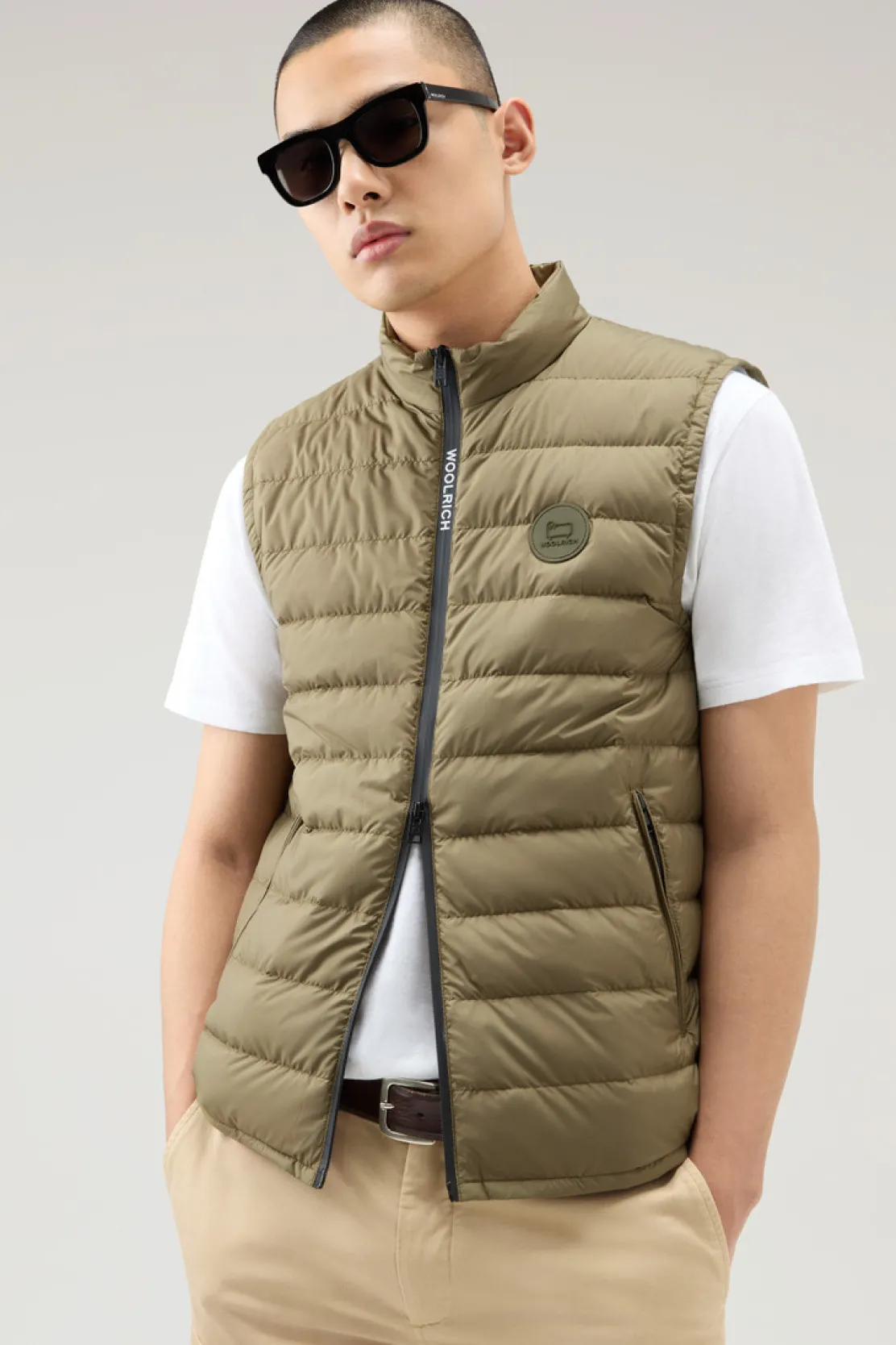 Gilet>Woolrich Gilet Sundance Trapuntato Lake Olive