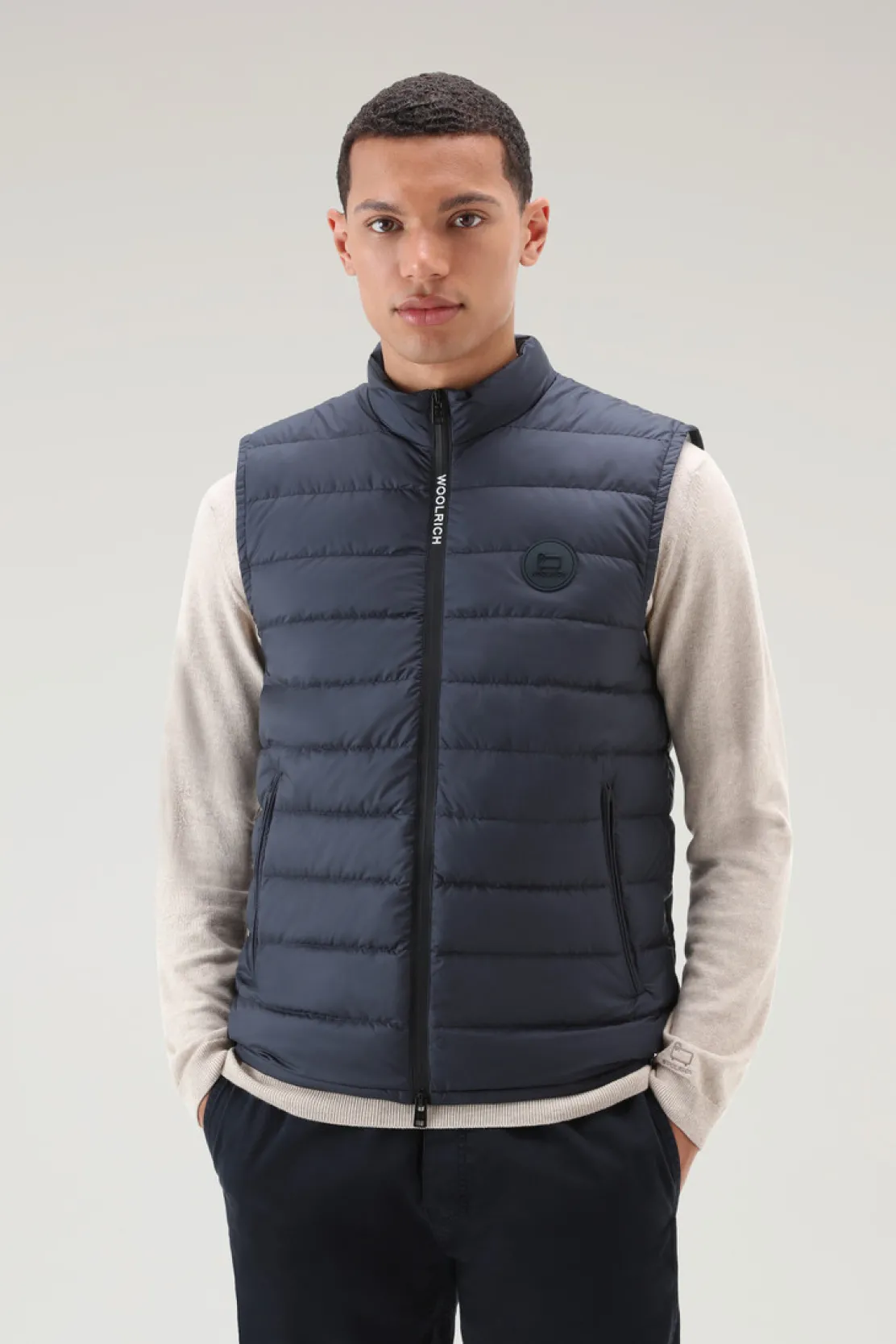 Gilet>Woolrich Gilet Sundance Trapuntato Melton Blue