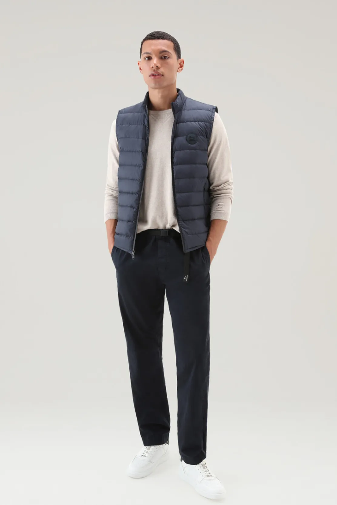 Gilet>Woolrich Gilet Sundance Trapuntato Melton Blue