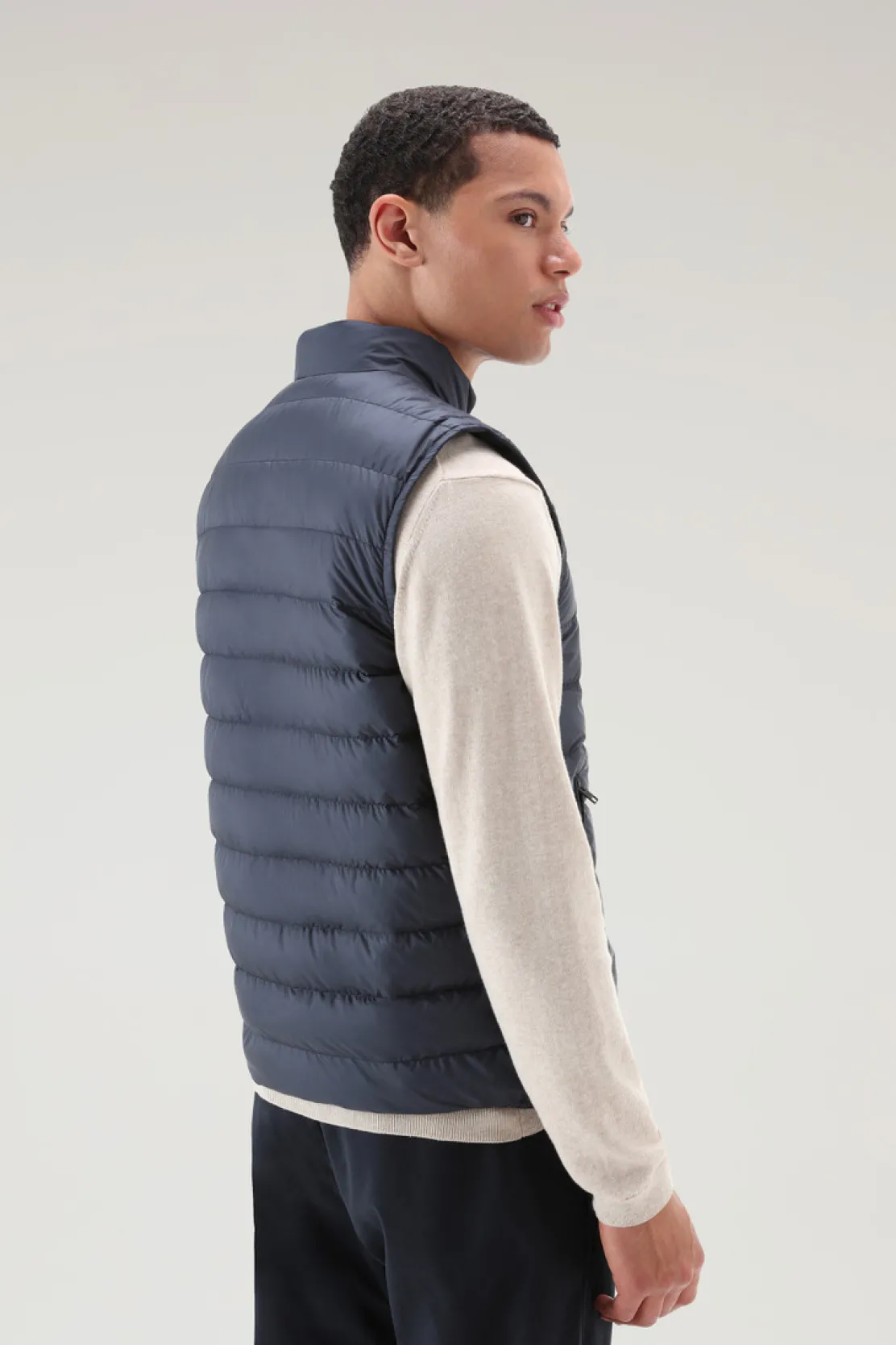 Gilet>Woolrich Gilet Sundance Trapuntato Melton Blue