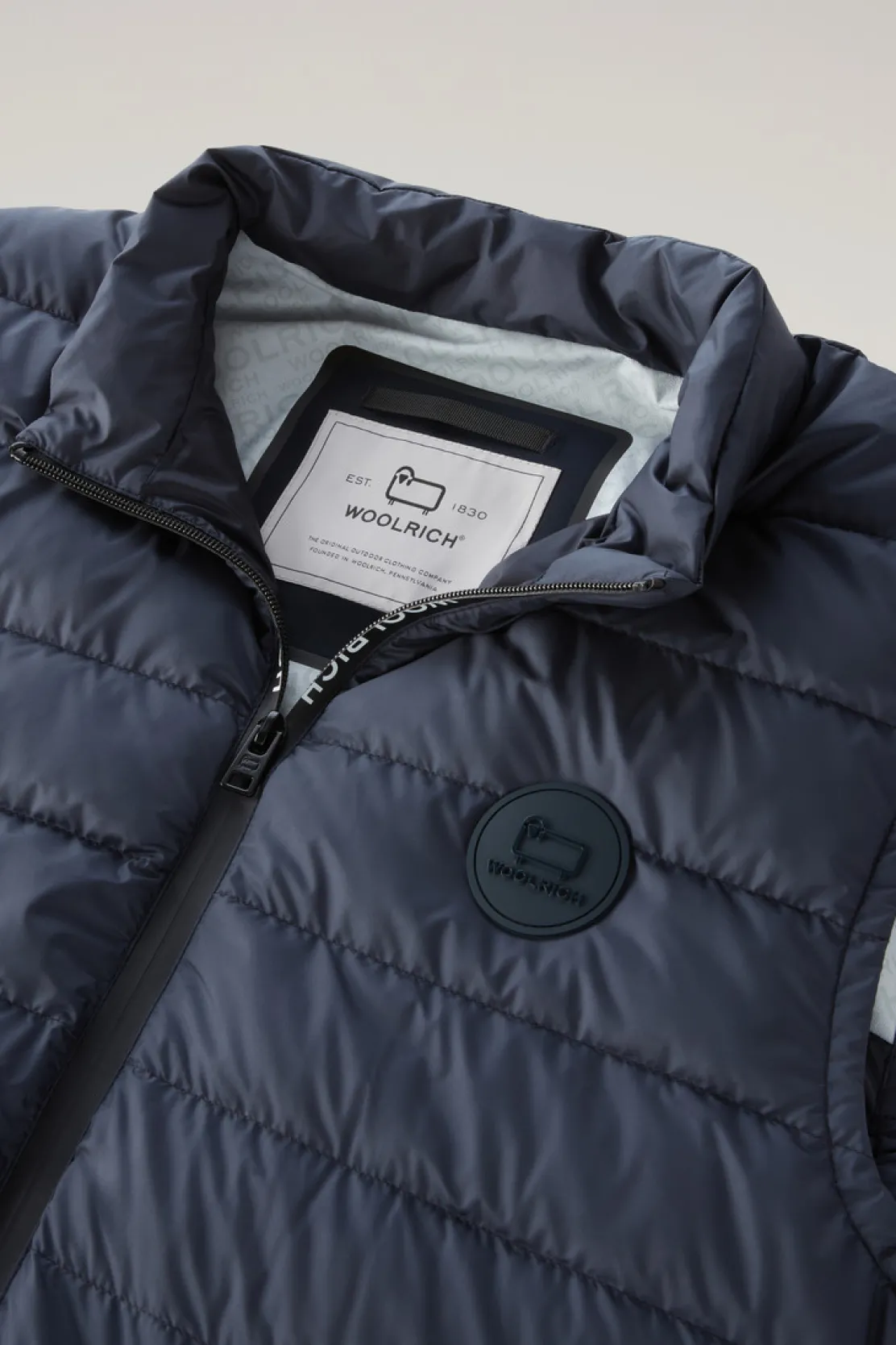 Gilet>Woolrich Gilet Sundance Trapuntato Melton Blue
