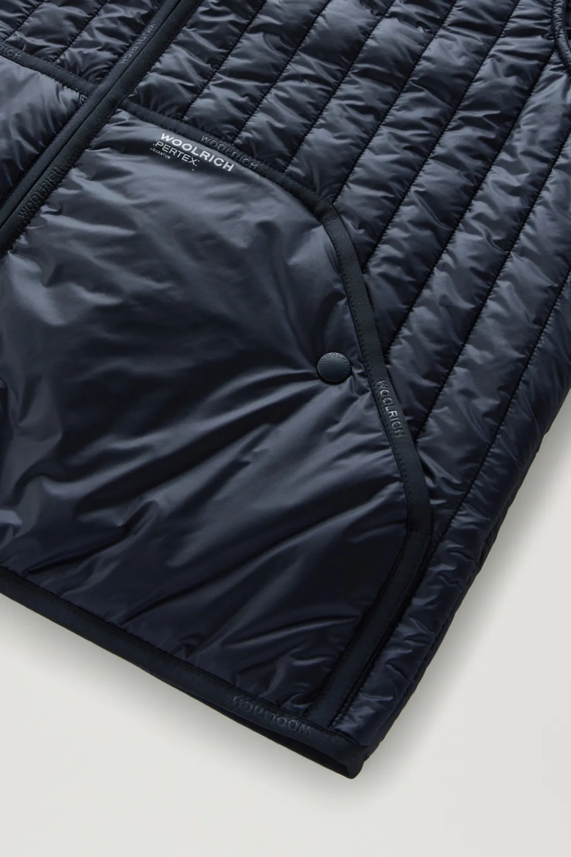 Gilet>Woolrich Gilet Trapuntato In Pertex Quantum Riciclato Melton Blue