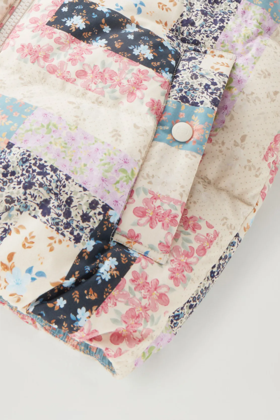 Gilet>Woolrich Gilet Trapuntato Pennsylvania Con Stampa Patchwork Cream Patchwork