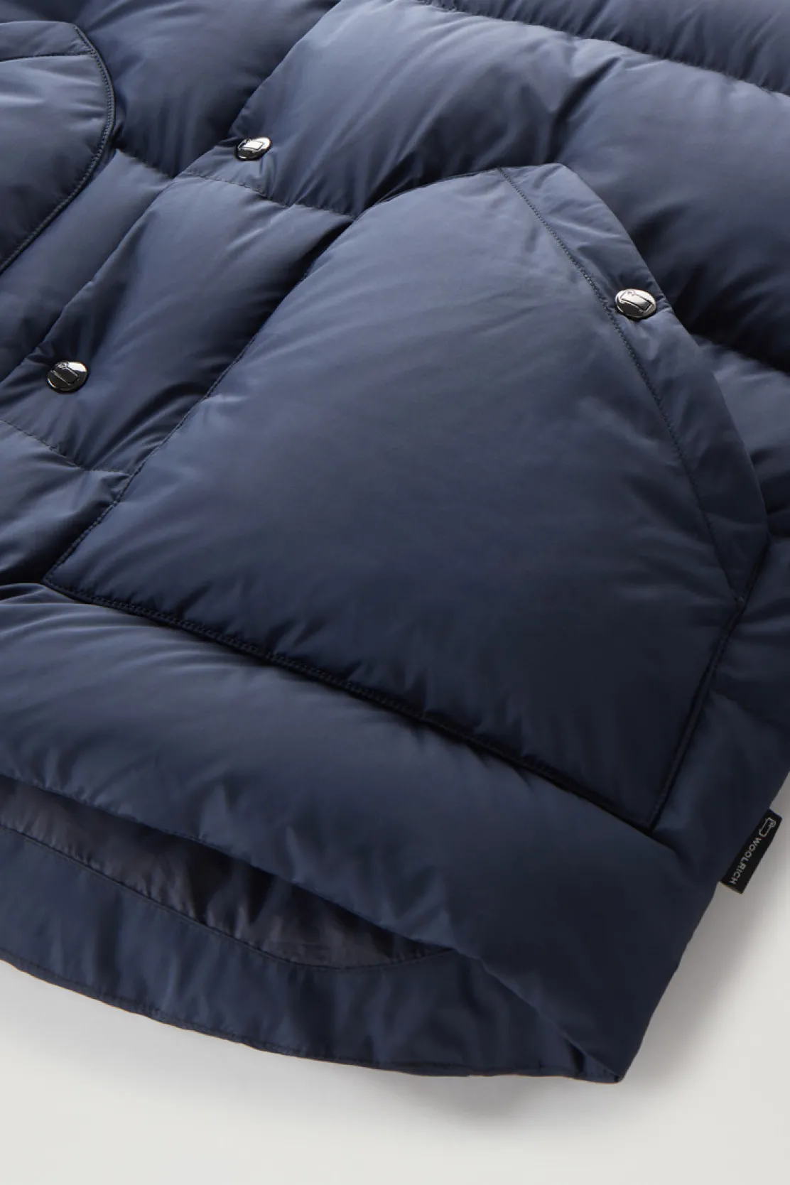 Gilet>Woolrich Gilet Western Trapuntato Melton Blue