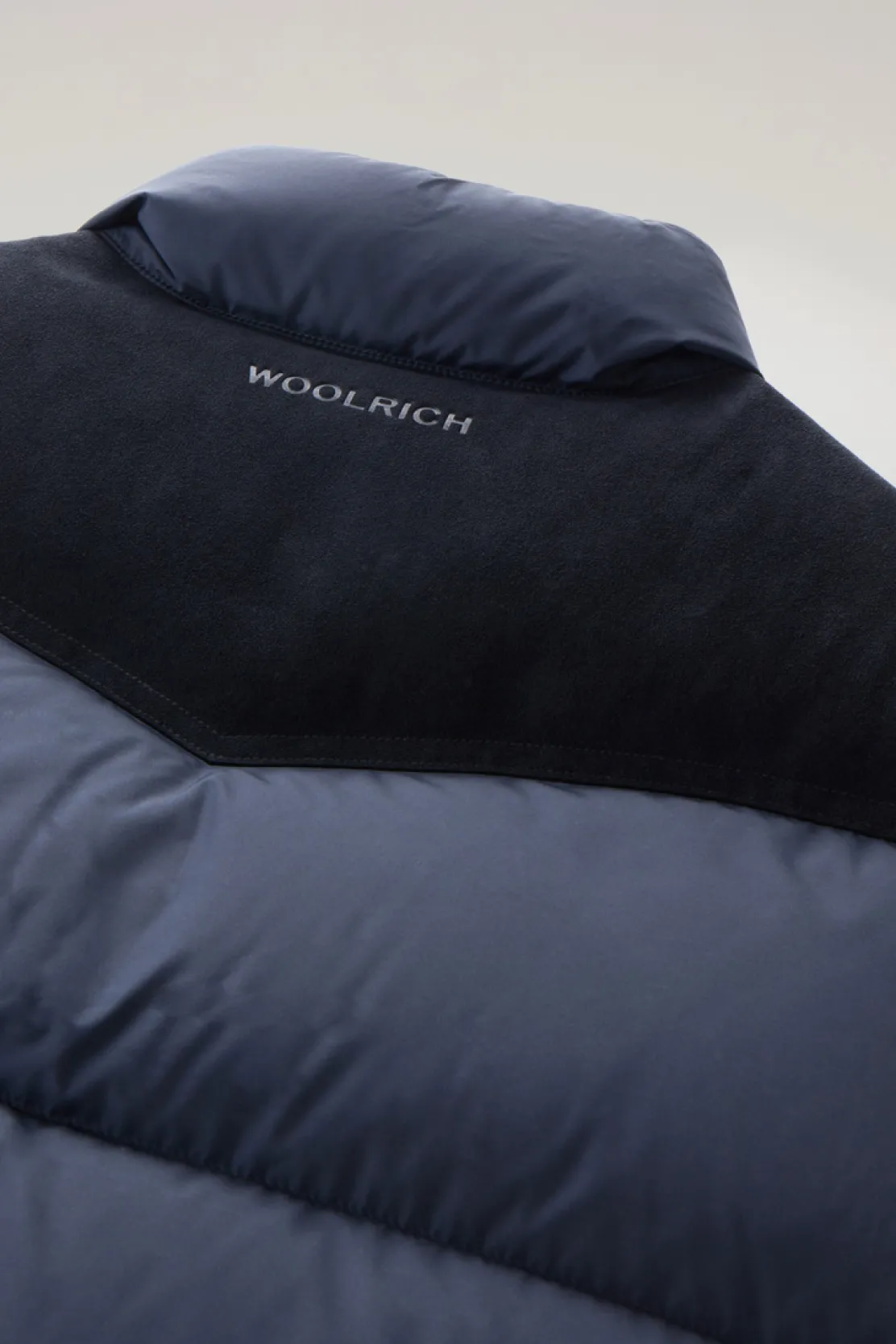 Gilet>Woolrich Gilet Western Trapuntato Melton Blue