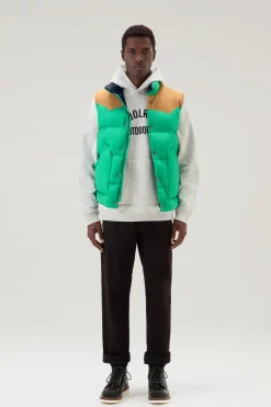 Gilet>Woolrich Gilet Western Trapuntato Kelly Green