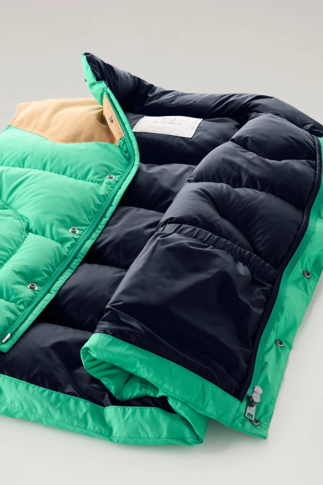 Gilet>Woolrich Gilet Western Trapuntato Kelly Green