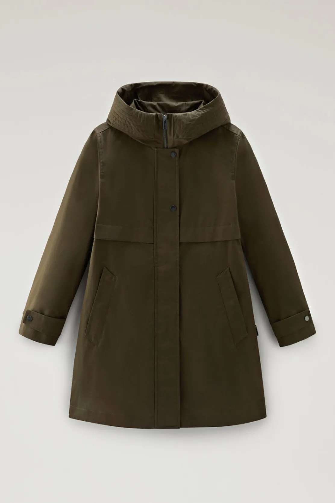 Parka>Woolrich Havice Parka Leggero In Best Cotton Dark Green