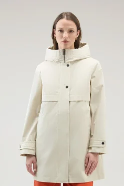 Parka>Woolrich Havice Parka Leggero In Best Cotton Light Oak