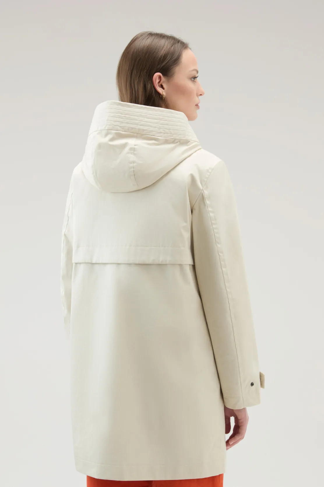 Parka>Woolrich Havice Parka Leggero In Best Cotton Light Oak