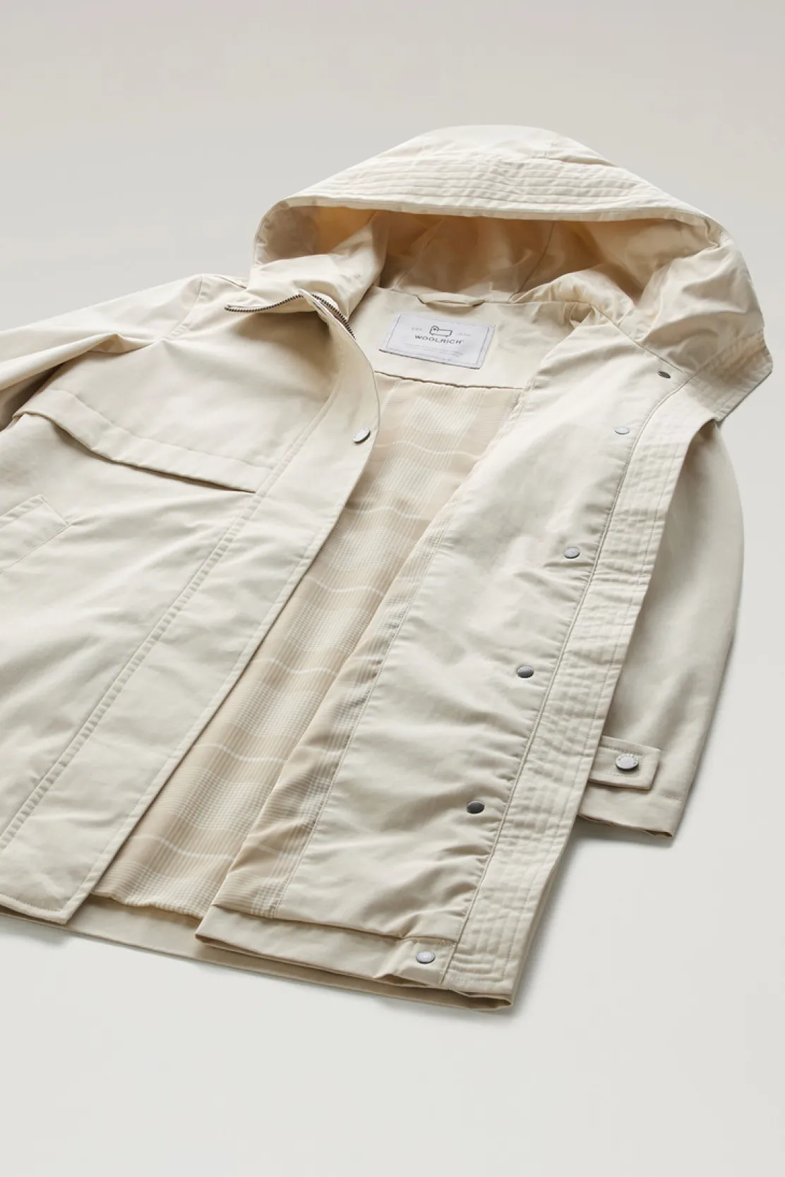 Parka>Woolrich Havice Parka Leggero In Best Cotton Light Oak