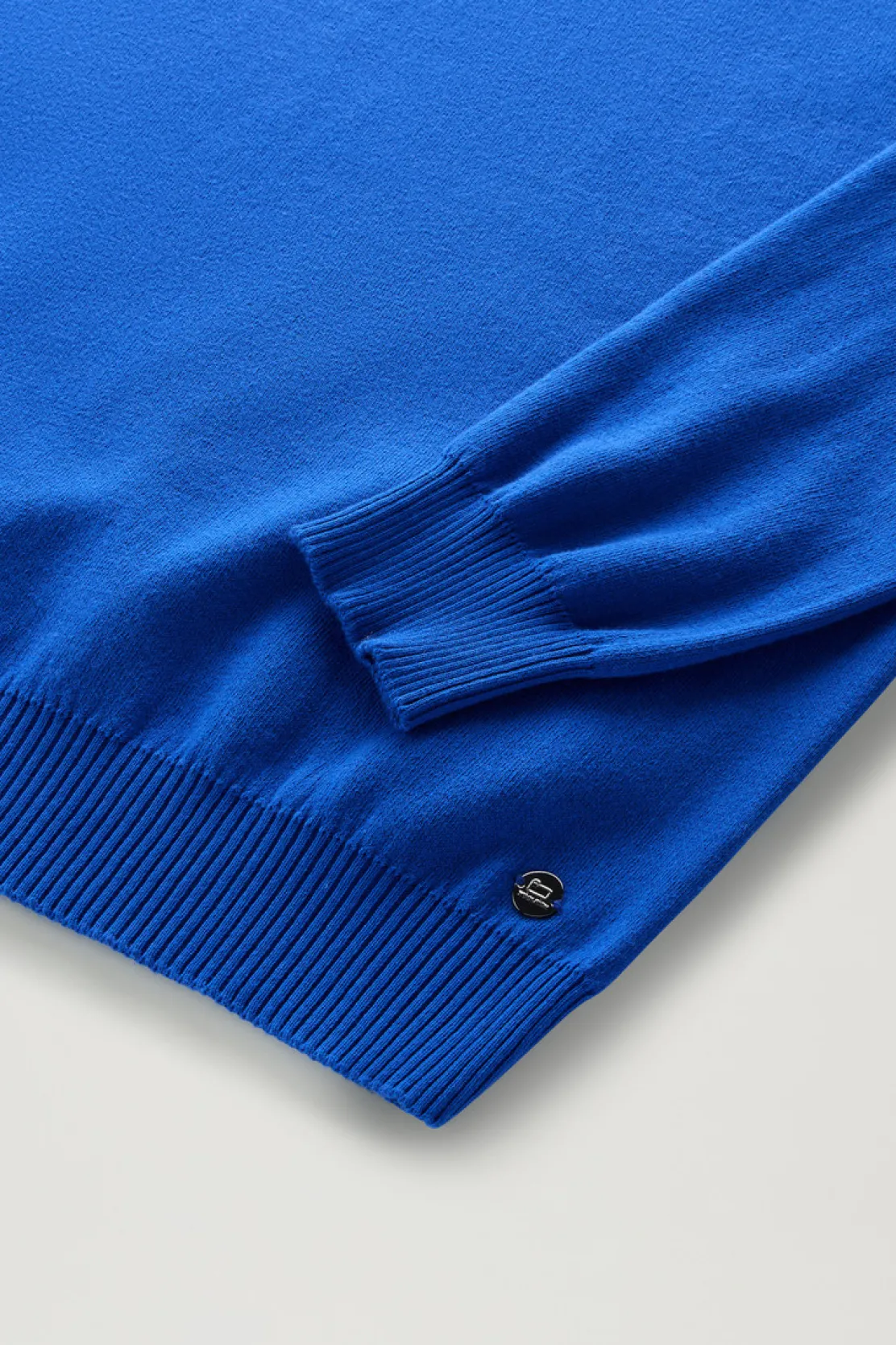 Maglieria>Woolrich Maglia A Collo Alto Con Mezza Zip Snorkel Blue