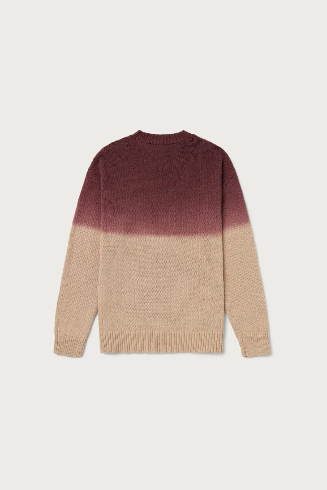 One Of These Days / Woolrich|Maglieria>Woolrich Maglia Girocollo In Misto Cotone Con Effetto Ombré - One Of These Days / Sand