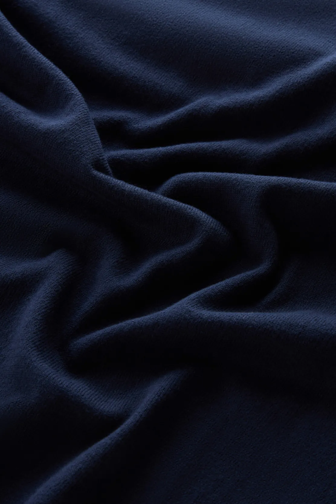 Maglieria>Woolrich Maglia Girocollo In Puro Cotone Melton Blue