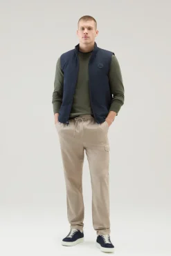 Maglieria>Woolrich Maglia Girocollo In Puro Cotone Lake Olive