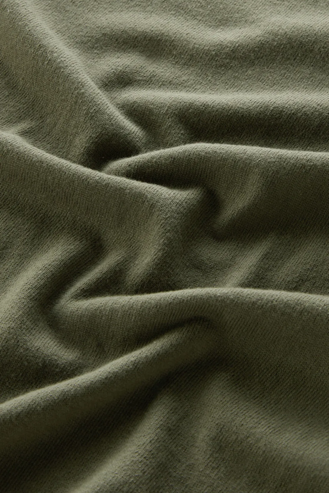 Maglieria>Woolrich Maglia Girocollo In Puro Cotone Lake Olive