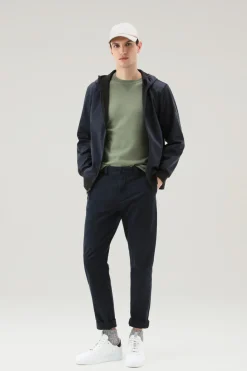 Maglieria>Woolrich Maglia Girocollo In Puro Cotone Dark Green
