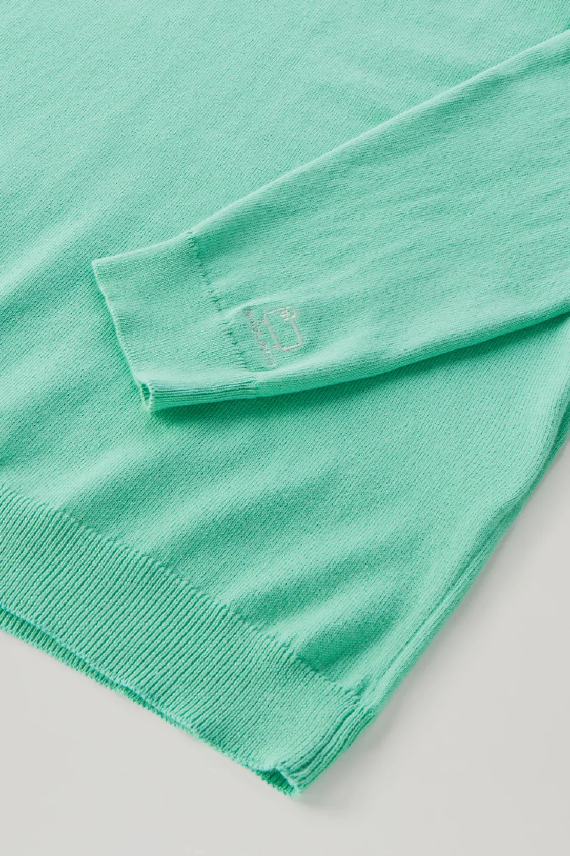 Maglieria>Woolrich Maglia Girocollo In Puro Cotone Harbor Green