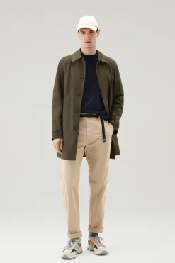 Maglieria>Woolrich Maglia Girocollo In Puro Cotone Dark Navy