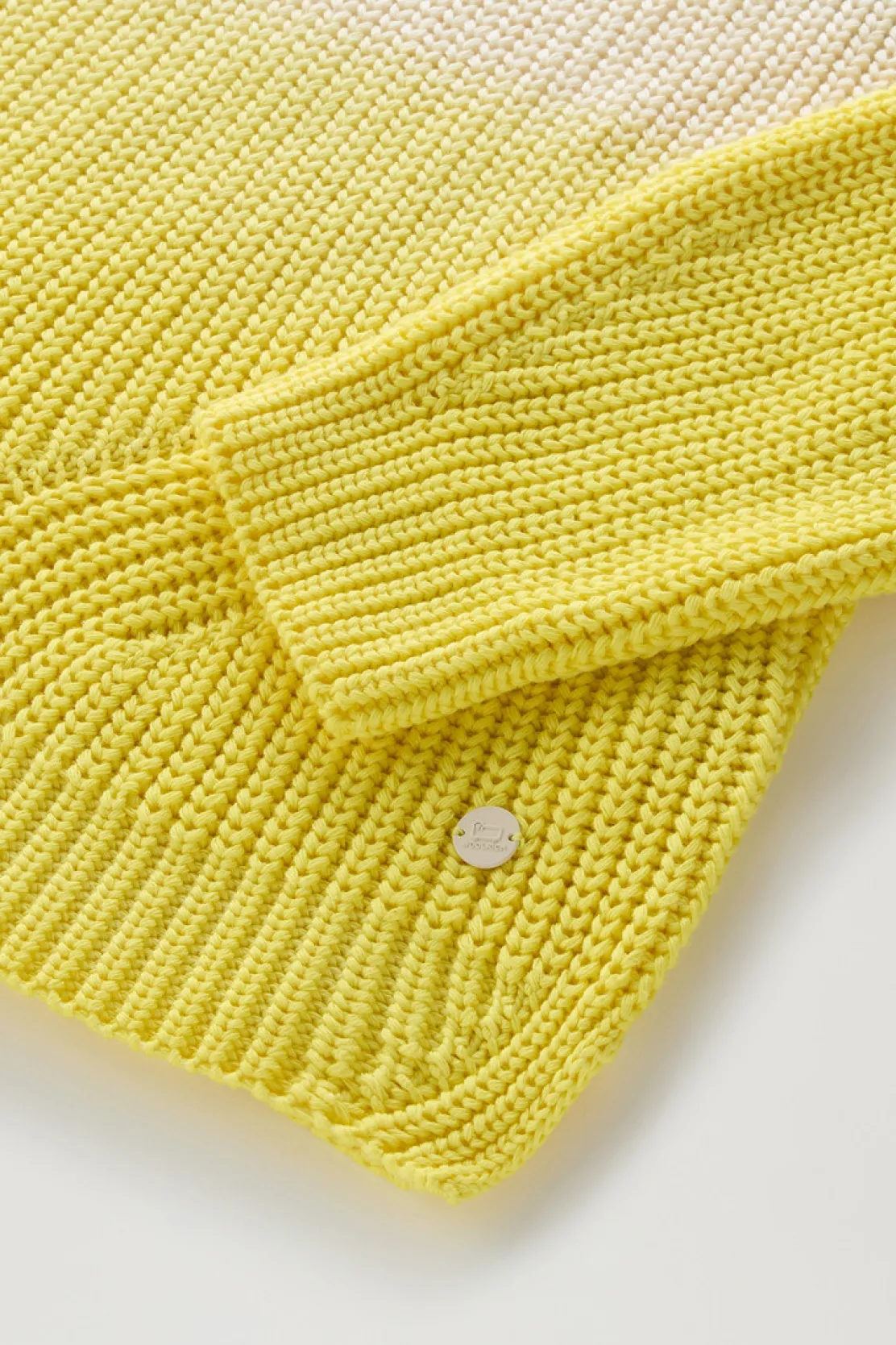 Maglieria>Woolrich Maglia Girocollo Tinta In Capo In Puro Cotone Sea Breeze