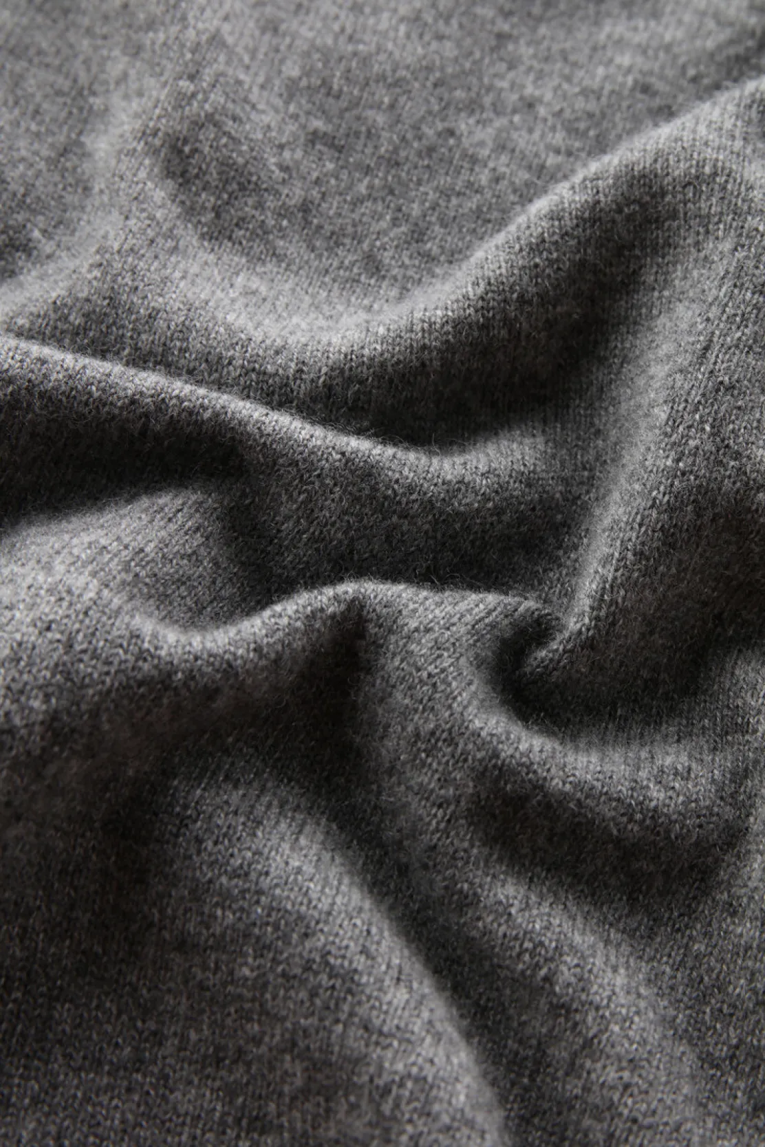 Maglieria>Woolrich Maglia Luxe In Puro Cashmere Charcoal